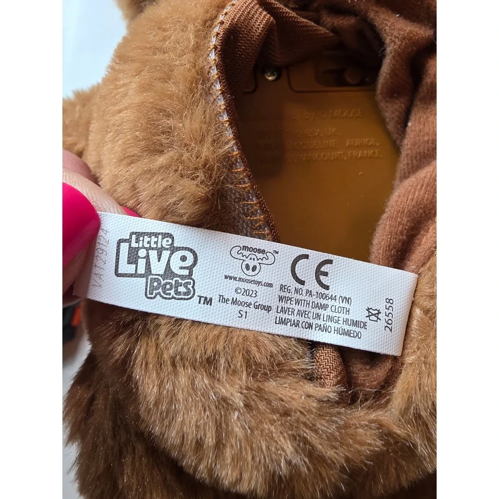 Moose Toys Little Live‎ Pets Mango the Monkey Interactive Plush Brown 2023 26558